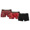 URBAN CLASSICS 3 Pack - Onderbroeken - Red Plaid Aop+Moose Aop+Blk -Urban Classics 5923bf1720224d1e9add549a77c2c711