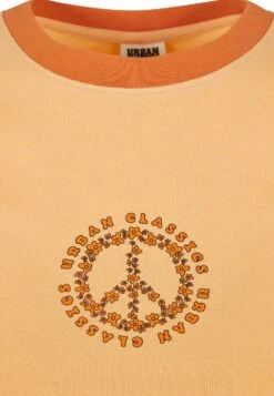 URBAN CLASSICS Stretch- T-Shirt Print - Paleorange Vintageorange -Urban Classics 59508d5347cf4bc290fe968e7e33c5c4