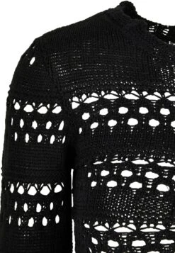 URBAN CLASSICS Cropped Crochet - Trui - Black -Urban Classics 59dd1c30cd20440b8b4ea96ffc495675