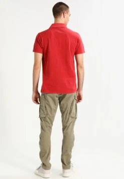 URBAN CLASSICS Acid Wash - Poloshirt - Red -Urban Classics 59f6df8aec934519a3f92d82c33982b4