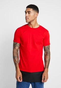 URBAN CLASSICS T-Shirt Basic - Red/Black