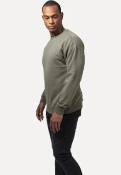 URBAN CLASSICS Crewneck - Sweater - Olive -Urban Classics 5d14bd2febd54eb98df5cd27d48a7658