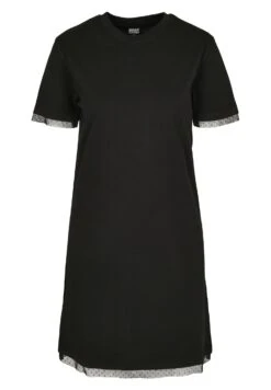 URBAN CLASSICS Boxy Lace- Jerseyjurk - Black -Urban Classics 5d59f1b5ad3744459489d088336066db