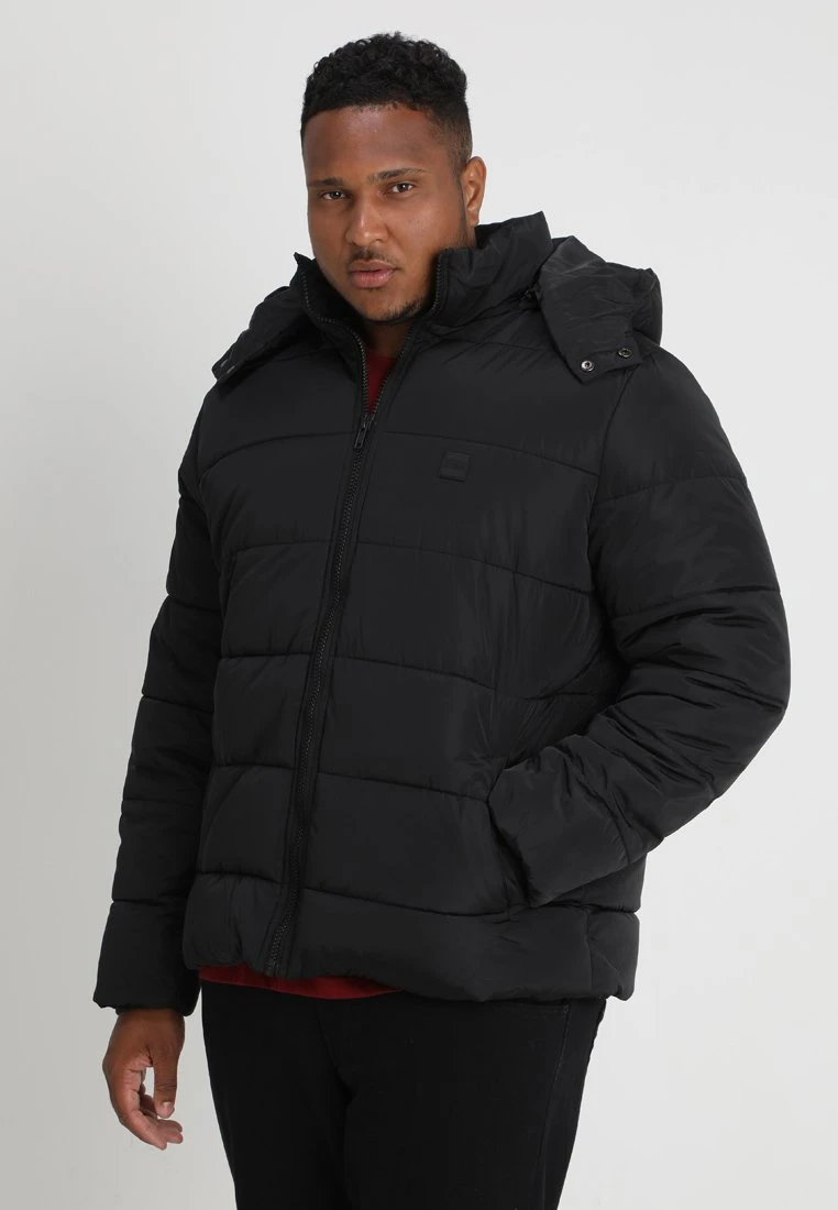 URBAN CLASSICS Hooded Puffer Jacket- Winterjas - Black 3 URBAN CLASSICS Hooded Puffer Jacket- Winterjas - Black