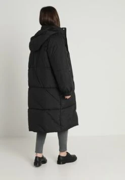 Ladies Oversize Coat - Winterjas - Black/Black -Urban Classics 6076f38b048f4a5887d8c752958e9211