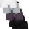 URBAN CLASSICS 5 Pack - Onderbroeken - Purplenight Grey Wht Blk Blk