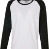URBAN CLASSICS Contrast Raglan- Longsleeve - White/Black -Urban Classics 6126553c0d4440a39d81857ae0b7ed14