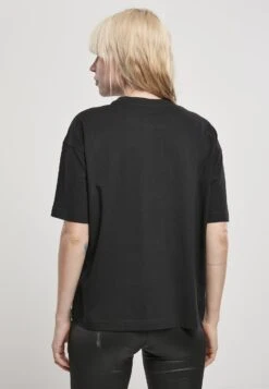 URBAN CLASSICS Ladies Organic Oversized Pleat Tee - T-Shirt Basic - Black -Urban Classics 63422506c22b431abfdaa778fa27ac3a