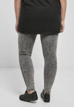 URBAN CLASSICS Jeans Skinny Fit - Black Heavy Acid Washed -Urban Classics 645c01ee702e42ee90182f6eefe55c49