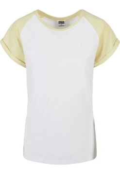 URBAN CLASSICS Contrast Raglan - T-Shirt Print - White Softyellow 17 URBAN CLASSICS Contrast Raglan - T-Shirt Print - White Softyellow -Urban Classics 646f807bad6a4e17891e9854fa1847c3
