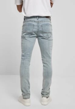 URBAN CLASSICS Zip - Slim Fit Jeans - Lighter Washed -Urban Classics 64cdd47fbe934f40aa6eff0a075c1091