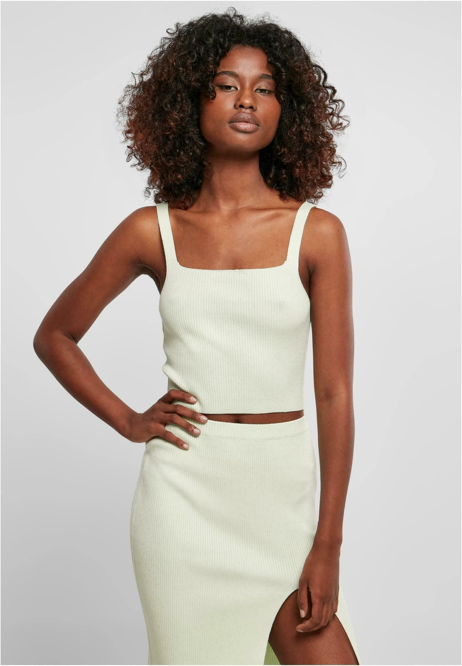 URBAN CLASSICS Cropped - Top - Lightmint 3 URBAN CLASSICS Cropped - Top - Lightmint