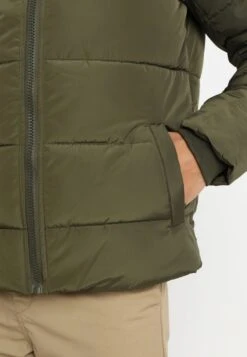 URBAN CLASSICS Hooded Puffer Jacket - Winterjas - Olive -Urban Classics 654fbf42212f4707967f1ead75f570de