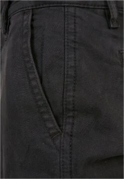 URBAN CLASSICS Washed Twill Jogging - Cargobroek - Black -Urban Classics 65eb8e30f06f4d51b444eb6dda26f931