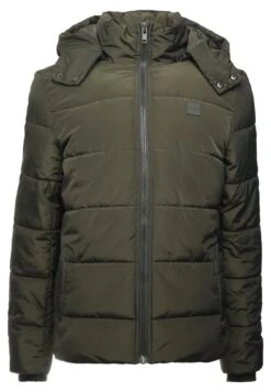 URBAN CLASSICS Hooded Puffer Jacket - Winterjas - Olive -Urban Classics 660cade196d2443689beacba8bdac77b