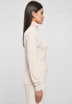 URBAN CLASSICS Turtleneck Longsleeve - Longsleeve - Pink -Urban Classics 667ee8adc6424c6887d122c1e0ff74cc