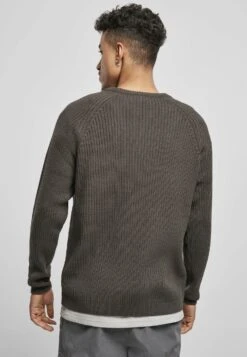 URBAN CLASSICS Ribbed Raglan Sweater - Trui - Blackbird -Urban Classics 66b76000901342e59d62e48484f44644