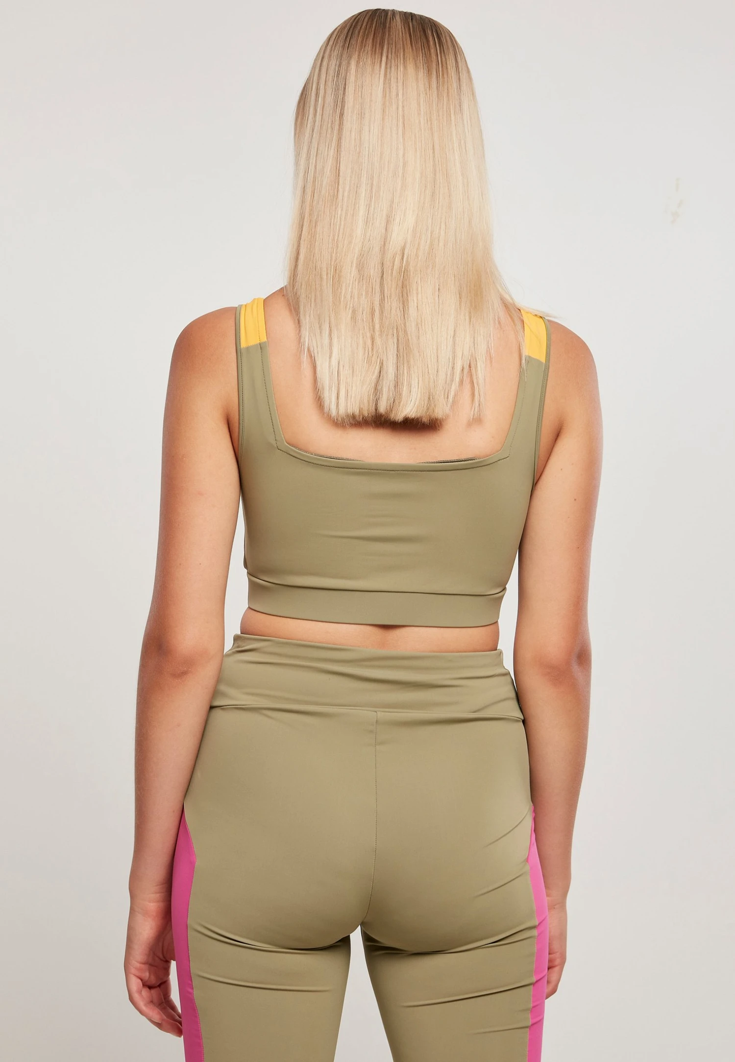 URBAN CLASSICS Bustier - Khaki Brightviolett Magimango 5 URBAN CLASSICS Bustier - Khaki Brightviolett Magimango - Afbeelding 3