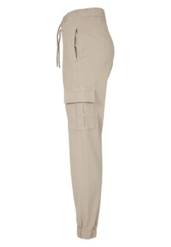URBAN CLASSICS Ladies High Waist Cargo Comfort Jogging Pants - Cargobroek - Softseagrass -Urban Classics 67262ee590fa49bba540867a808b47d6
