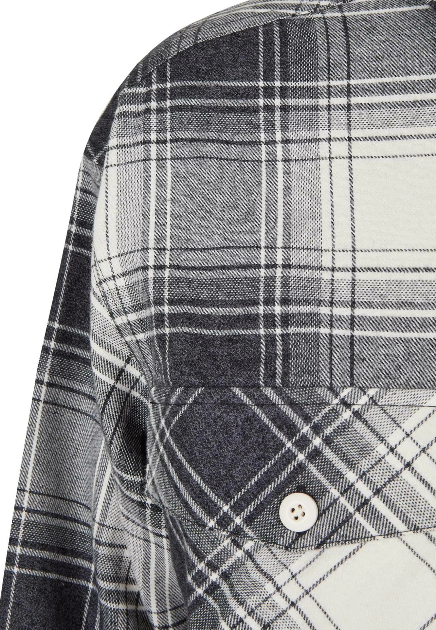 URBAN CLASSICS Oversized- Overhemdblouse - Whitesand Black 11 URBAN CLASSICS Oversized- Overhemdblouse - Whitesand Black - Afbeelding 9