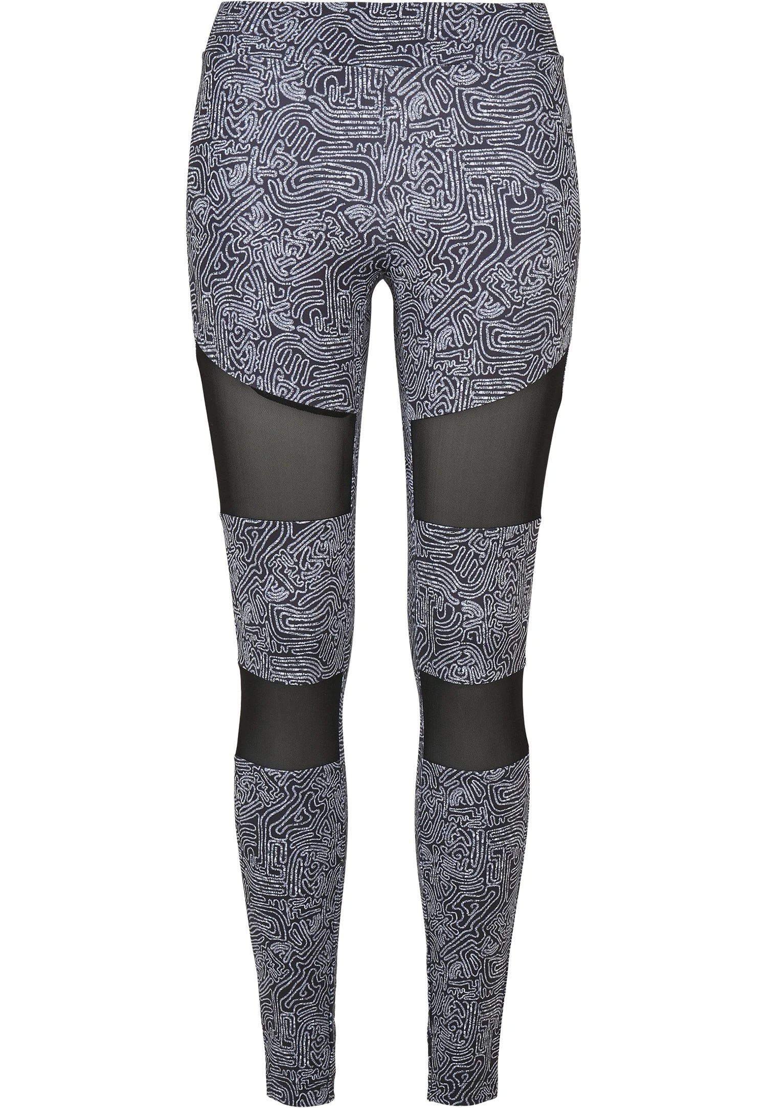 URBAN CLASSICS Tech Mesh Aop- Legging - Blackzen 6 URBAN CLASSICS Tech Mesh Aop- Legging - Blackzen - Afbeelding 4