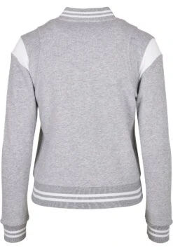 URBAN CLASSICS Sweater Met Rits - Grey White -Urban Classics 67728c43ebd0432f85b52a3452060ae5