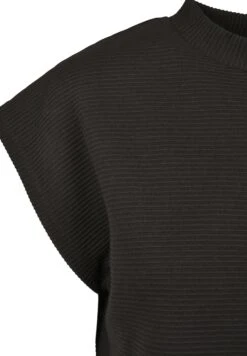 URBAN CLASSICS Ladies Naps Terry Extended Shoulder Dress - Jurk - Black -Urban Classics 67a67f84dcd144ff8bcb6cb68d4ff7bc