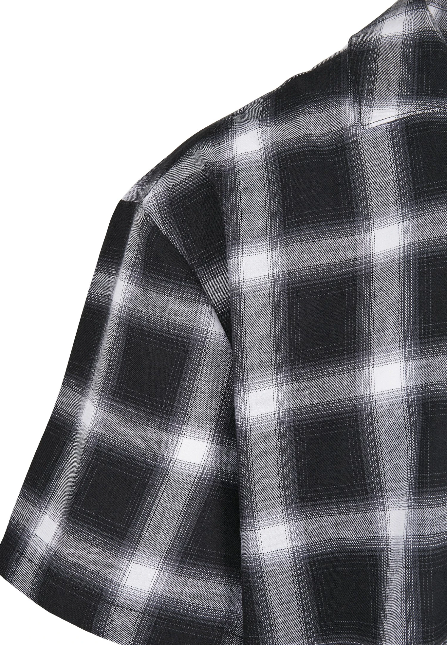 URBAN CLASSICS Loose Checked Resort Shirt - Overhemd - Black/White 5 URBAN CLASSICS Loose Checked Resort Shirt - Overhemd - Black/White - Afbeelding 3