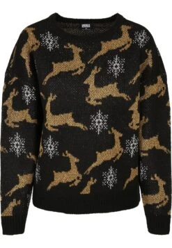 URBAN CLASSICS Oversized Christmas - Trui - Blackgold -Urban Classics 68275017304b4f2d9f8c1cfed25cd4ad