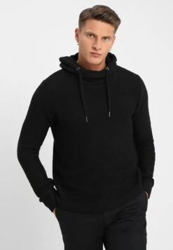 URBAN CLASSICS Terry Inside Out Hoody - Trui - Black