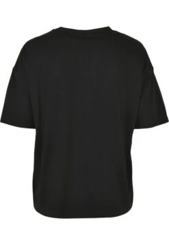 URBAN CLASSICS Ladies Organic Oversized Pleat Tee - T-Shirt Basic - Black -Urban Classics 69f2205963264645af5a9e819be4ba51