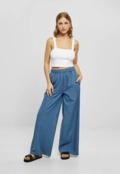 URBAN CLASSICS Wide Leg - Relaxed Fit Jeans - Skyblue Washed