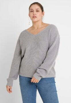 Ladies Back Lace Up - Trui - Grey