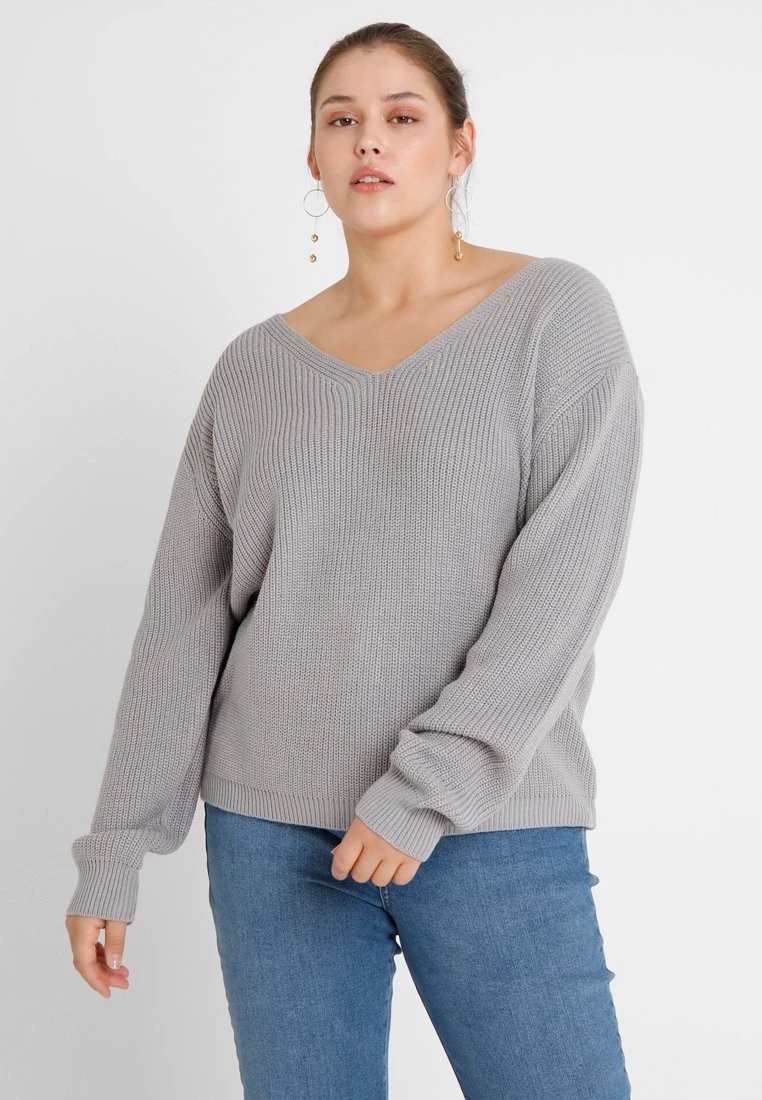 Ladies Back Lace Up - Trui - Grey 3 Ladies Back Lace Up - Trui - Grey