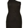 URBAN CLASSICS One Shoulder- Etui-Jurk - Black -Urban Classics 6b461f0a75774ffd9371ec4cd1cea5a4