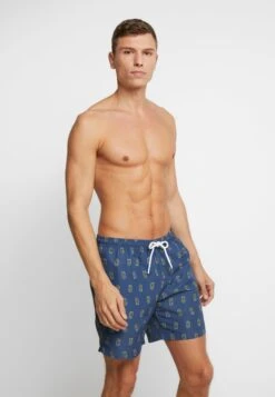 URBAN CLASSICS Pineapple Swim Shorts - Zwemshorts - Vintage Blue