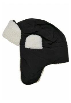 URBAN CLASSICS Unisex Trapper - Hoed - Black/Offwhite