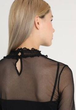 URBAN CLASSICS Ladies Double Layer - Longsleeve - Black -Urban Classics 6d3fe5ae25f64681809429151ec9b1e3