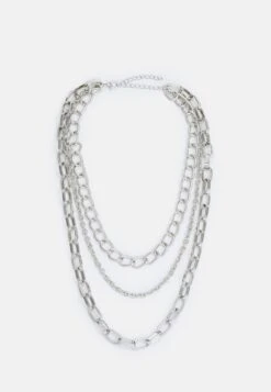 URBAN CLASSICS Classic Layering Necklace Unisex - Ketting - Silver-Coloured