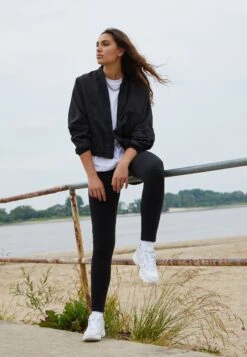 URBAN CLASSICS Ladies Interlock High Waist Leggings - Legging - Black