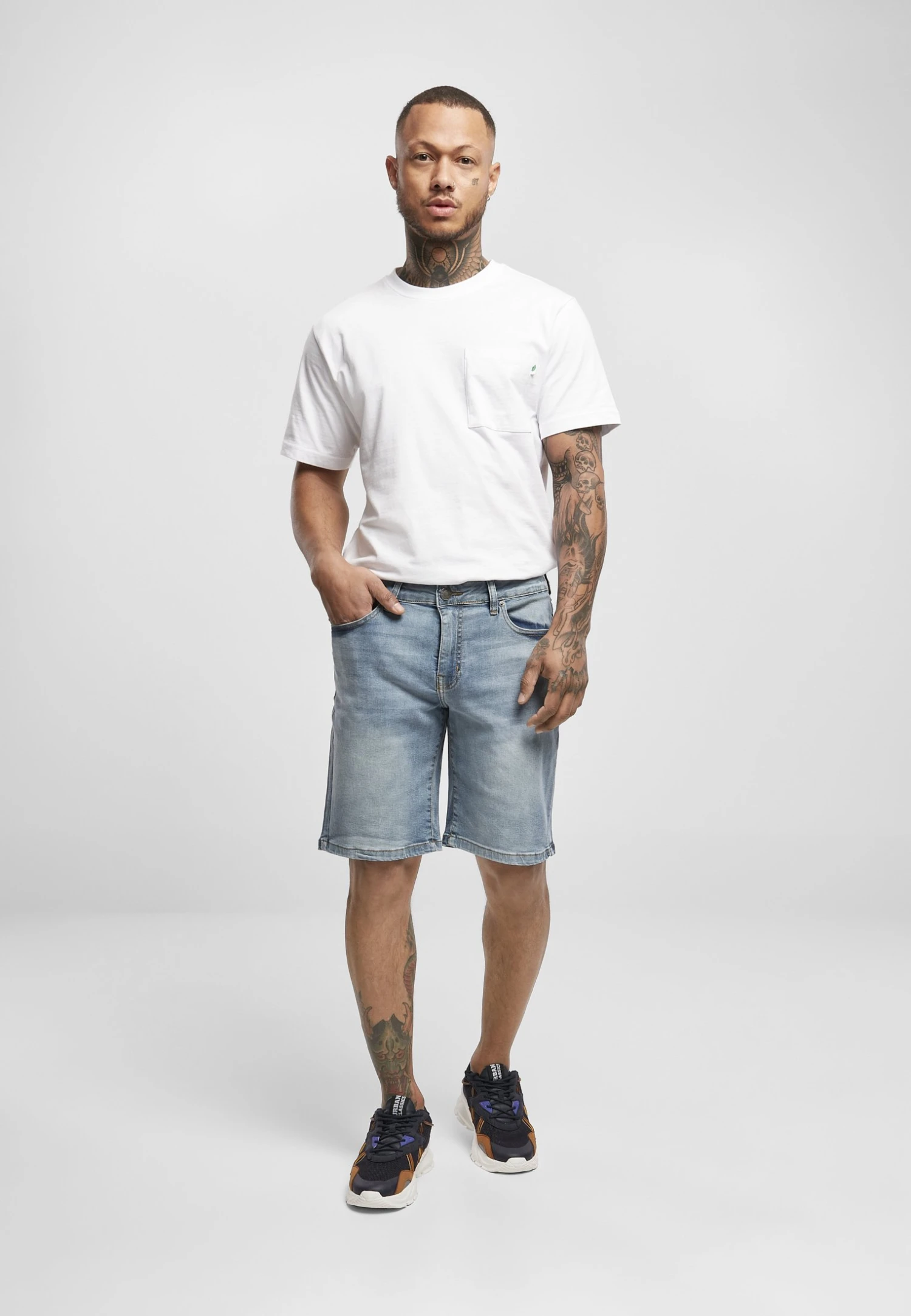 URBAN CLASSICS Relaxed Fit Jeans Shorts - Jeansshort - Light Destroyed Washed 4 URBAN CLASSICS Relaxed Fit Jeans Shorts - Jeansshort - Light Destroyed Washed - Afbeelding 2