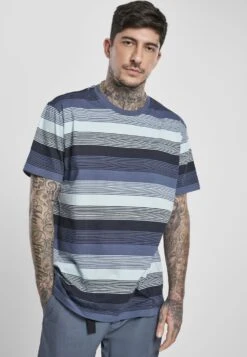 URBAN CLASSICS Sunrise - T-Shirt Print - Vintageblue