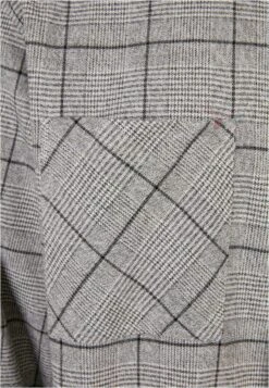 URBAN CLASSICS Long Oversized Checked - Overhemd - Grey Black -Urban Classics 705fbb8d126b40df8a2f885735c51c7d