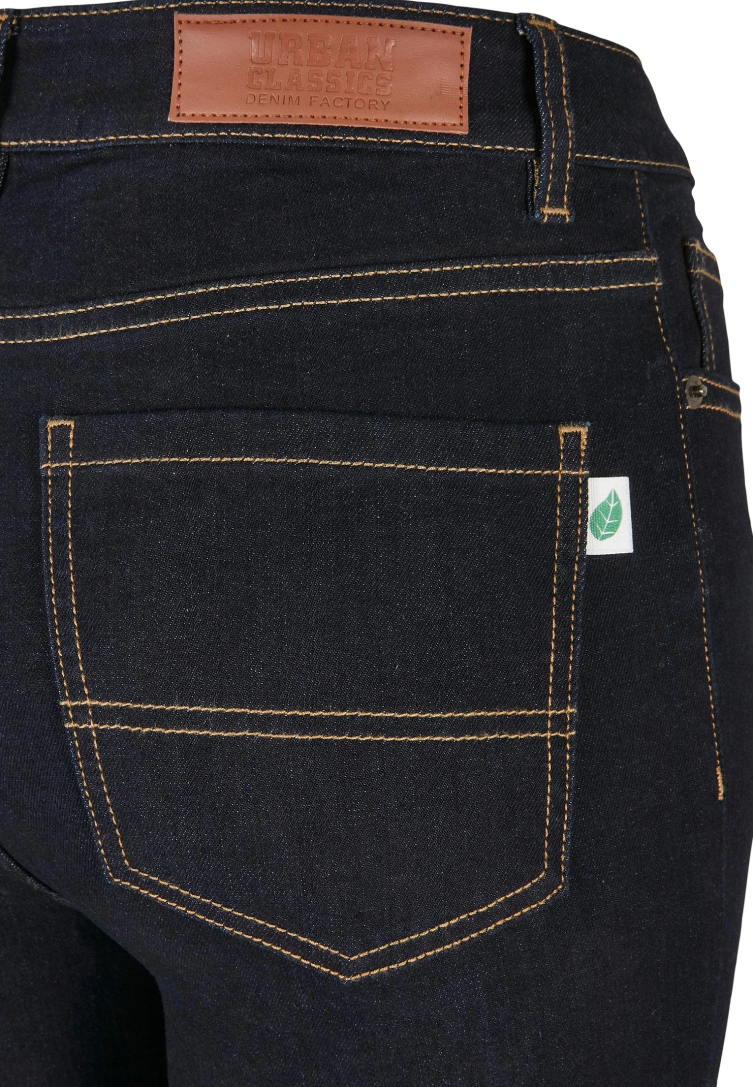 URBAN CLASSICS Organic High Waist- Jeans Skinny Fit - Darkblue Raw 9 URBAN CLASSICS Organic High Waist- Jeans Skinny Fit - Darkblue Raw - Afbeelding 7