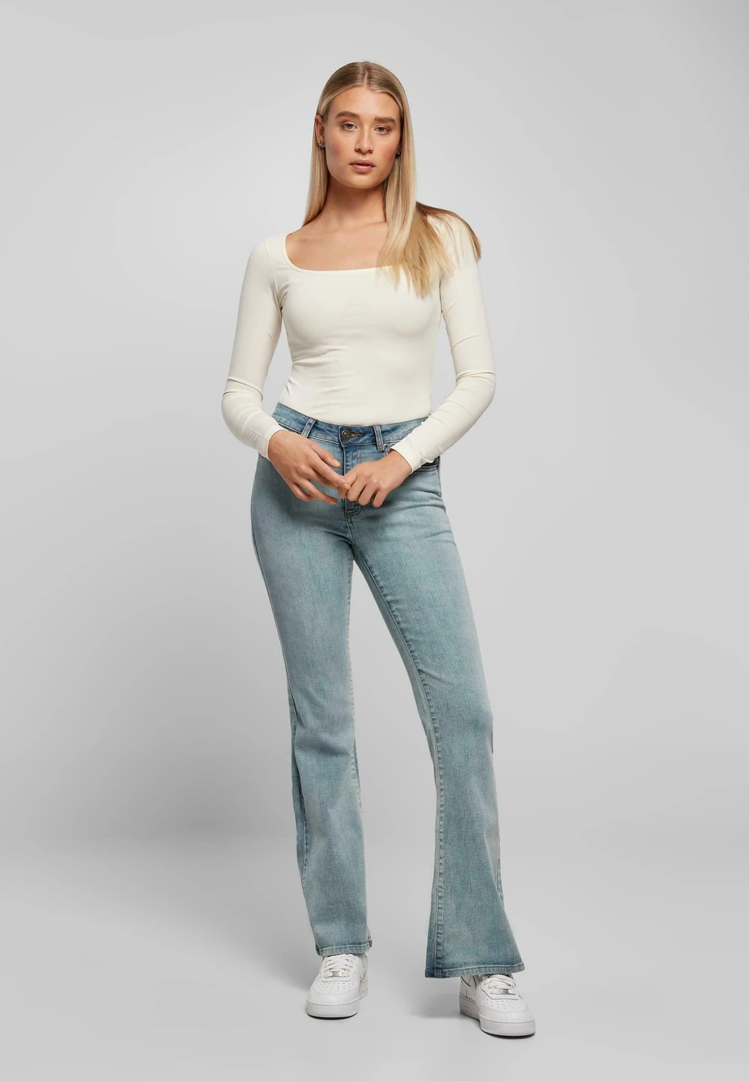 URBAN CLASSICS Longsleeve- Longsleeve - Whitesand 4 URBAN CLASSICS Longsleeve- Longsleeve - Whitesand - Afbeelding 2