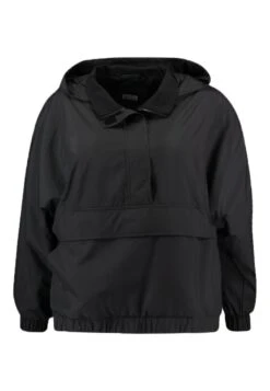 Ladies Panel Pull Over Jacket - Outdoorjas - Black -Urban Classics 73f0a49e02444a95b7765d67528d04f3