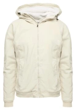 URBAN CLASSICS Hooded Corduroy Jacket - Jas - Light Sand/Offwhite -Urban Classics 747c2569d0394fe08a793e9b37b0d123