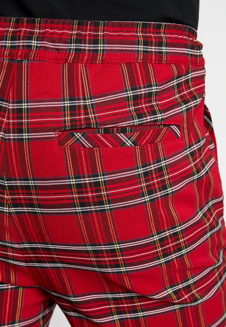 URBAN CLASSICS Checker- Shorts - Red/Black 7 URBAN CLASSICS Checker- Shorts - Red/Black - Afbeelding 5