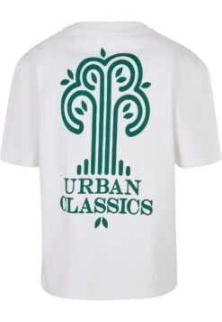 URBAN CLASSICS Logo Tee - T-Shirt Print - White