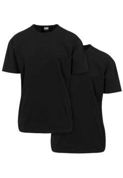 URBAN CLASSICS 2 Pack - T-Shirt Basic - Black/Black
